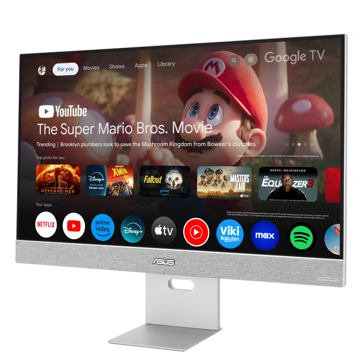 ASUS ZenScreen Smart Monitor MS27UC computer monitor 68.6 cm (27") 3840 x 2160 pixels 4K Ultra HD LCD Grey - MS27UC ASUS