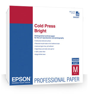 Epson Cold Press Natural (24" x 50' Roll) (19 mil) - S042304
