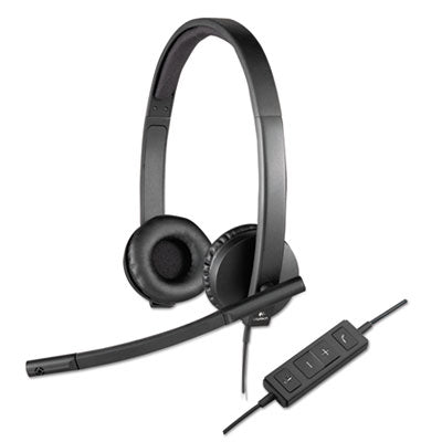 H570e Binaural Over The Head Wired Headset, Black - 981-000574