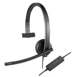 H570e Monaural Over The Head Wired Headset, Black - 981-000570