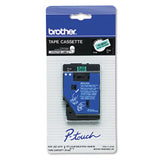Brother 12mm (1/2") Black on Green Laminated Tape (7.7m/25.2') (1/Pkg) - TC8001