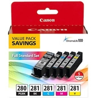 Canon PGI-280/CLI-281 ink cartridge 5 pc(s) Original Black, Cyan, Magenta, Matte black, Yellow - 2075C006