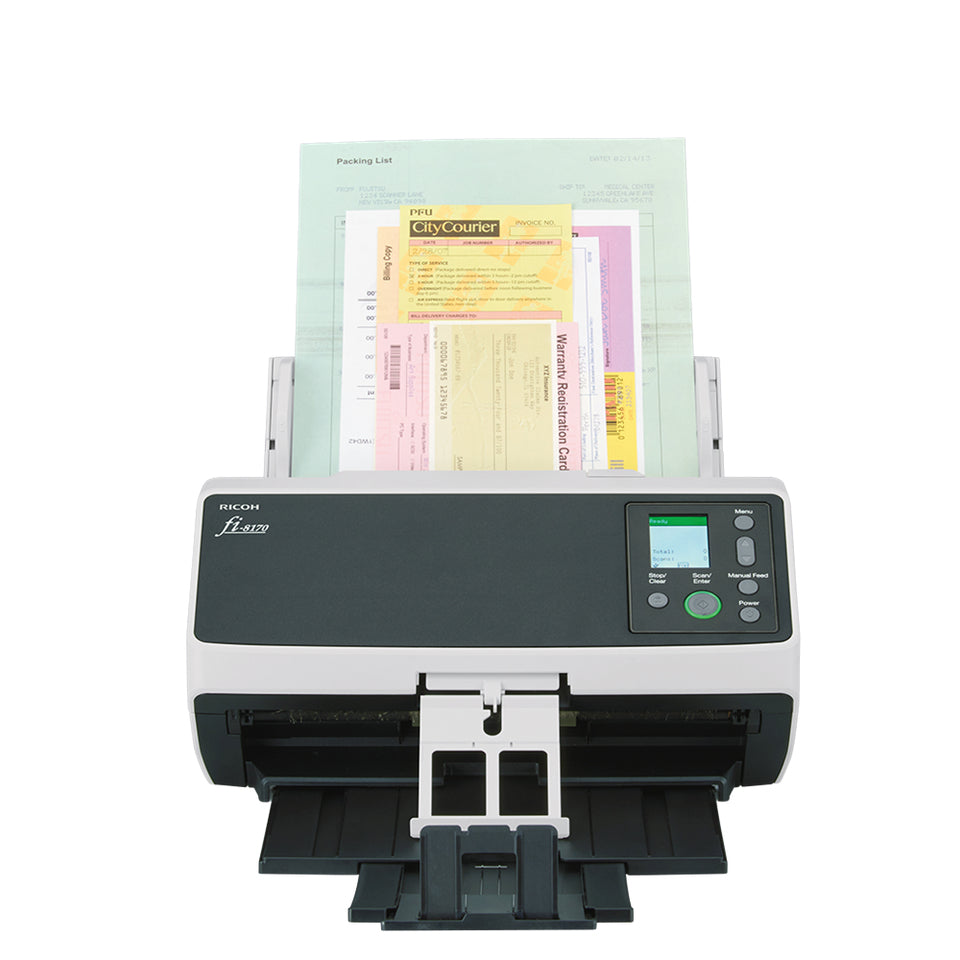 Ricoh FI-8170 ADF + Manual feed scanner 600 x 600 DPI A4 Black, Grey - CG01000-310299