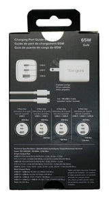 Targus 65W Multi-Port GaN Wall Charger - APA11606TT