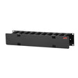 APC NetShelter Cable Management, Horizontal Cable Manager, 2U, Single Side with Cover, Black, 483 x 88 x 110 mm - AR8600A APC