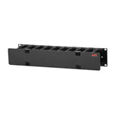 APC NetShelter Cable Management, Horizontal Cable Manager, 2U, Single Side with Cover, Black, 483 x 88 x 110 mm - AR8600A APC