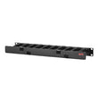 APC NetShelter Cable Management, Horizontal Cable Manager, 1U, Single Side with Cover, Black, 483 x 44 x 110 mm - AR8602A APC