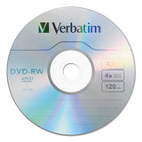 DVD-RW Rewritable Disc, 4.7 GB, 4x, Spindle, Silver, 30/Pack - 95179