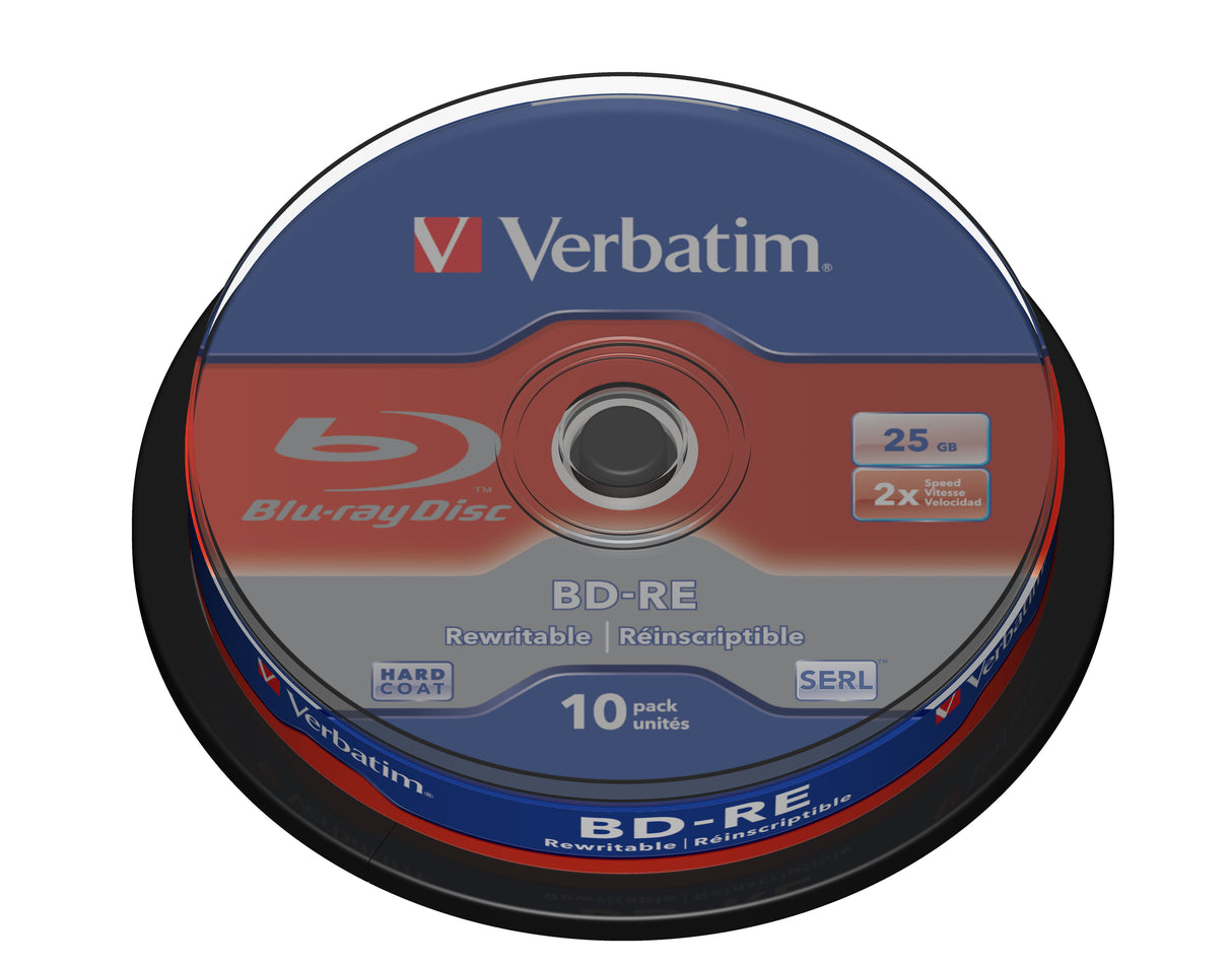 Verbatim BD-RE SL 25GB 2x 10 Pack Spindle 10 pc(s) - 43694 VERBATIM