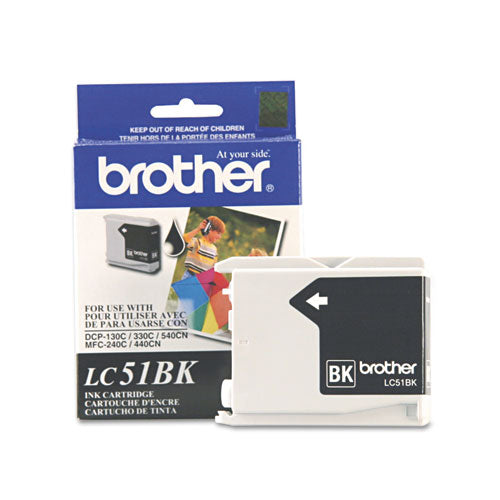 BROTHER  Innobella Ink, 500 Page-Yield, Black - LC51BK