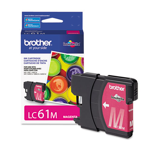 BROTHER  Innobella Ink, 325 Page-Yield, Magenta - LC61M