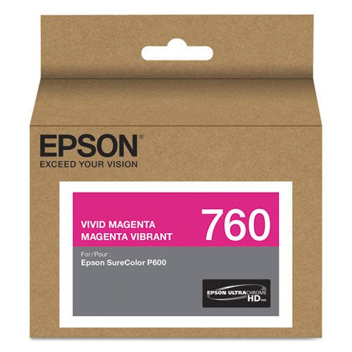 EPSON  (760) UltraChrome HD Ink, Vivid Magenta - T760320