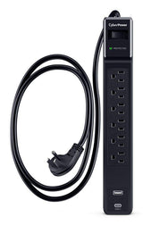 CyberPower 6 Outlet Surge Strip With USB - CSP604UC