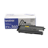 BROTHER  High-Yield Toner, 2,600 Page-Yield, Black - TN360