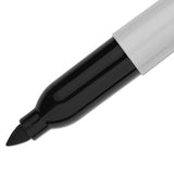 Super Permanent Marker, Fine Bullet Tip, Black, Dozen - 33001