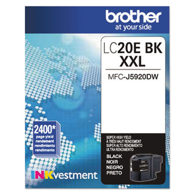 LC20EBK INKvestment Super High-Yield Ink, 2,400 Page-Yield, Black - LC20EBK