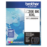 LC20EBK INKvestment Super High-Yield Ink, 2,400 Page-Yield, Black - LC20EBK
