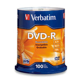 Verbatim DVD-R 4.7GB 16X Branded 100pk Spindle 100 pc(s) - 95102