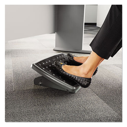 3M Adjustable Height/Tilt Footrest, Nonskid Platform, 18w x 13d x 4 to 4.75h, Charcoal Gray - FR330