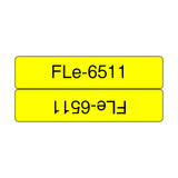 Brother FLE-6511 label-making tape Black on yellow - FLE6511