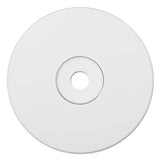 CD-R Printable Recordable Disc, 700 MB, 52x, Spindle, White, 100/Pack - 95252
