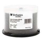 DVD+R Recordable Disc, 4.7 GB, 16x, Spindle, Hub Printable, White, 50/Pack - 94917
