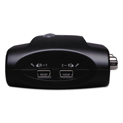 Compact USB KVM Switch with Audio and Cable, 2 Ports - B004-VUA2-K-R