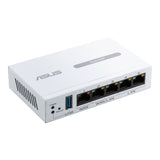 Asus router with multiple Ethernet ports on a white background