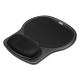 FELLOWES Easy Glide Gel Mouse Pad with Wrist Rest, 10 x 12, Black - 93730