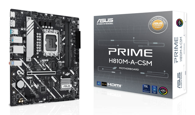 ASUS PRIME H810M-A-CSM Intel H810 LGA 1851 (Socket V1) micro ATX - PRIME H810M-A CSM ASUS