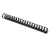 Plastic Comb Bindings for 11 x 8.5 Documents, 19 Rings, 1.5" (340-Sheet) Capacity, Black, 10/Pack - 52066