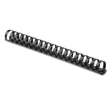 Plastic Comb Bindings for 11 x 8.5 Documents, 19 Rings, 1" (200-Sheet) Capacity, Black, 10/Pack - 52383