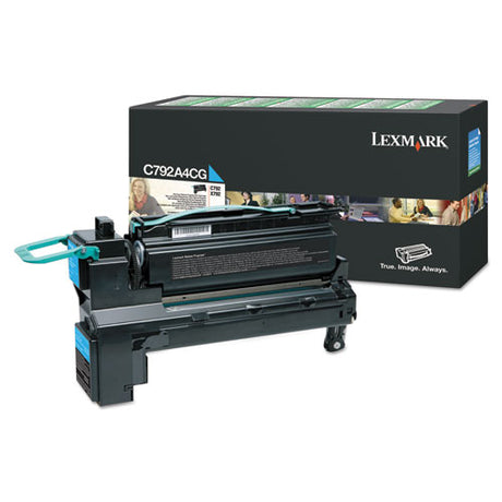 C792A4CG Return Program Toner, 6,000 Page-Yield, Cyan - C792A4CG LEXMARK