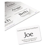 AVERY Flexible Adhesive Name Badge Labels, 3.38 x 2.33, White, 400/Box - 5395