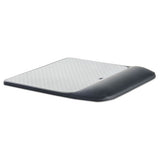 3M Mouse Pad with Precise Mousing Surface and Gel Wrist Rest, 8.5 x 9, Gray/Black - MW85B