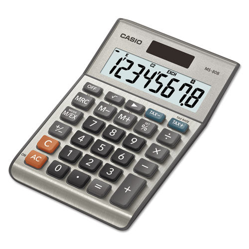 3M MS-80B Tax and Currency Calculator, 8-Digit LCD - MS80B