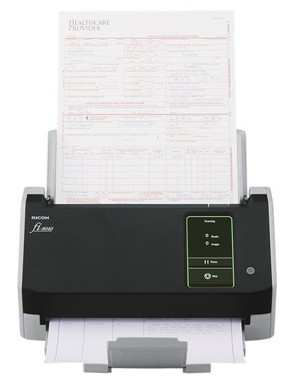 Ricoh FI-8040 ADF + Manual feed scanner 600 x 600 DPI A4 Black, Grey - PA03836-B005