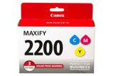 Canon (PGI-2200) CMY Ink Cartridge Pack (700 Yield) - 9304B005