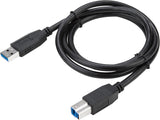 Targus 1m USB 3.0 USB cable USB 3.2 Gen 1 (3.1 Gen 1) USB A USB B 5 Gbit/s Black - ACC987USX