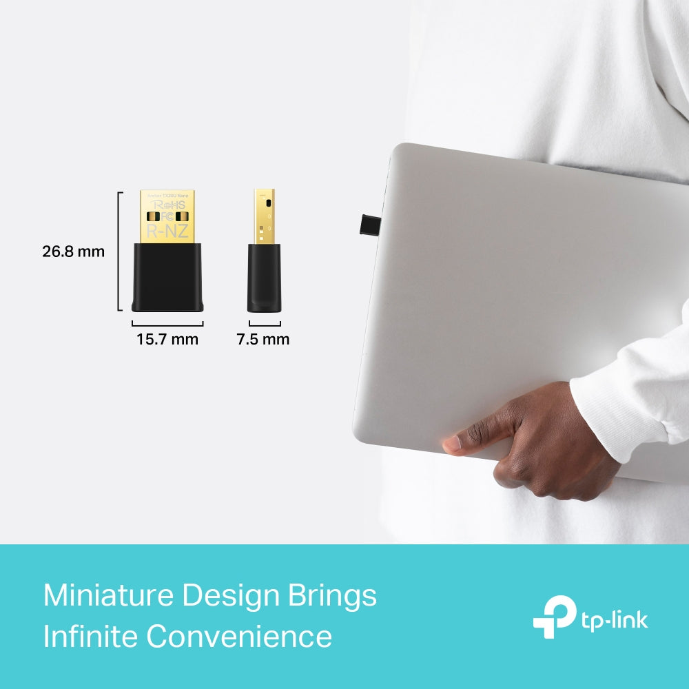 TP-Link Archer AX1800 Nano Wi-Fi 6 Wireless USB Adapter - ARCHER TX20U NANO