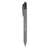InkJoy 100 RT Ballpoint Pen, Retractable, Medium 1 mm, Black Ink, Smoke/Black Barrel, Dozen - 1951254 DYMO