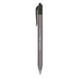 InkJoy 100 RT Ballpoint Pen, Retractable, Medium 1 mm, Black Ink, Smoke/Black Barrel, Dozen - 1951254