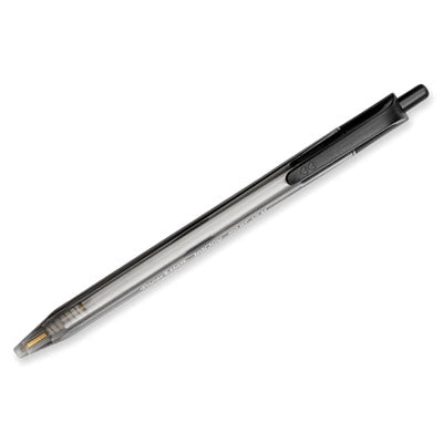 InkJoy 100 RT Ballpoint Pen, Retractable, Medium 1 mm, Black Ink, Smoke/Black Barrel, Dozen - 1951254