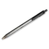 InkJoy 100 RT Ballpoint Pen, Retractable, Medium 1 mm, Black Ink, Smoke/Black Barrel, Dozen - 1951254