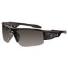 Skullerz Dagr Safety Glasses, Black Half Frame, Smoke Single Lens - 52030