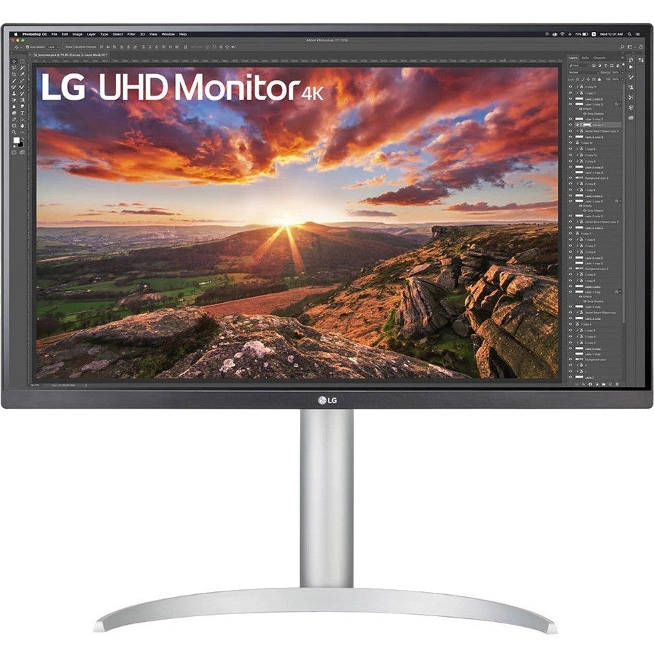 LG 27” IPS HDR 4K Ultra HD Monitor with USB Type-C & Adjustable Stand 27BP85UN-W