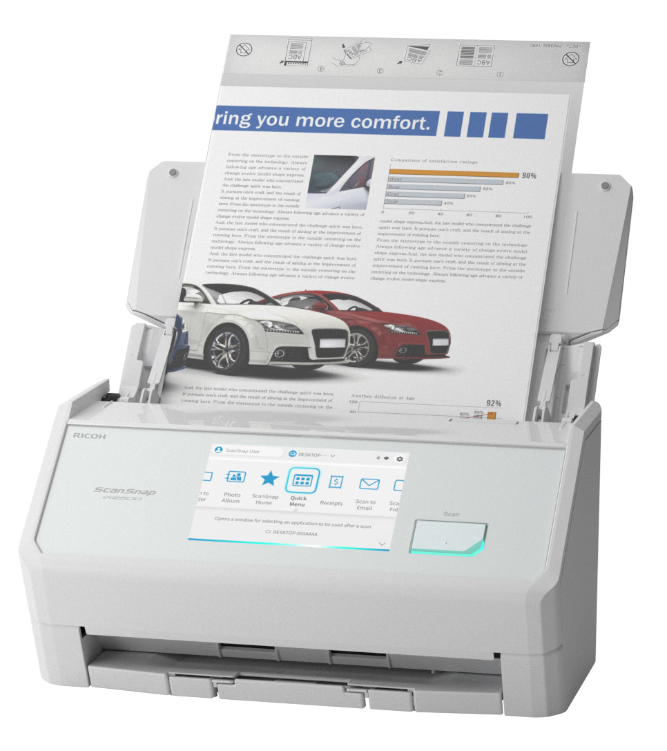Ricoh ScanSnap IX2500 ADF scanner 600 x 600 DPI A4 White - PA03860-B205