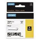 Rhino Permanent Vinyl Industrial Label Tape, 0.75" x 18 ft, White/Black Print - 18445