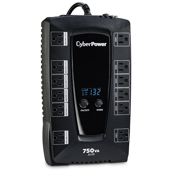 CyberPower AVRG750LCD uninterruptible power supply (UPS) Line-Interactive 0.75 kVA 450 W 12 AC outlet(s) - AVRG750LCD