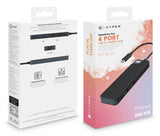 Targus HyperDrive Flex 4 Port USB-C Combo Hub USB 2.0 Type-C 5000 Mbit/s Black - HD5200BKGL